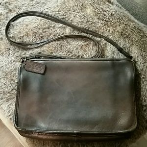 Vintage Brown Leather Coach Purse